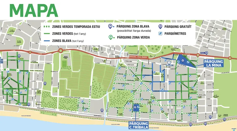 L'aparcament de Tribala i l'aparcament de la Mina: calendari, horaris i preus
