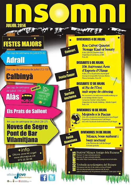 Nova edició del programa Insomni per a joves de l'Alt Urgell