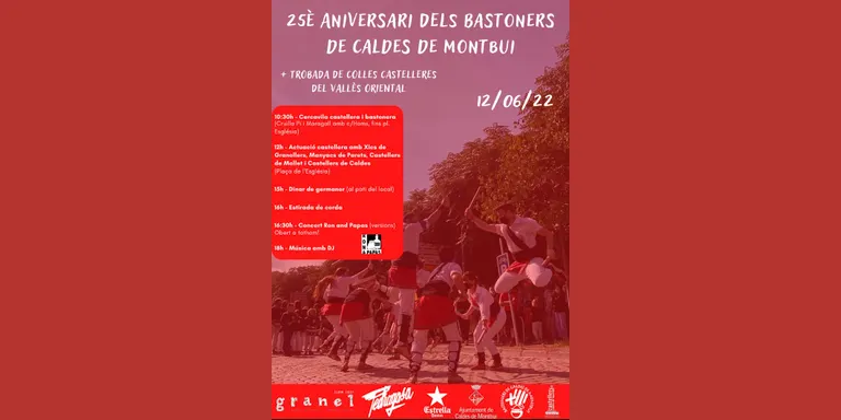La colla de bastoners de Caldes arriba als 25 anys enfortida després de la pandèmia