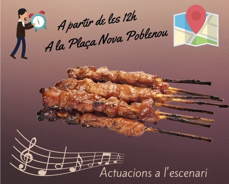 L'entitat ArtxArt organitza la primera pinxotada després de la pandèmia a la Plaça Nova de Poblenou