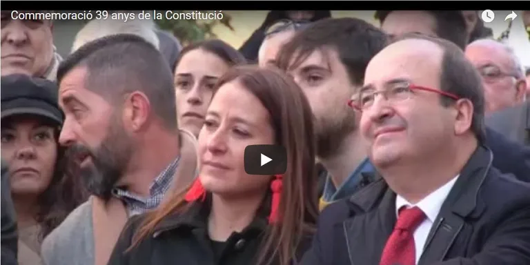 Rubí commemora els 39 anys de la Constitució enmig d'una enorme expectació mediàtica