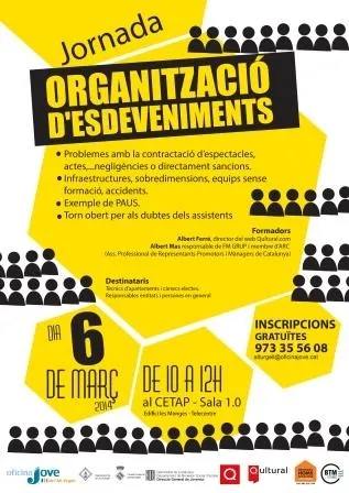 Jornada formativa a la Seu sobre organització d'espectacles públics