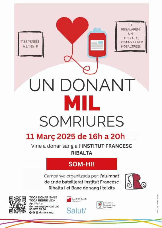 Demà hi ha una campanya extraordinària de donació de sang a Solsona