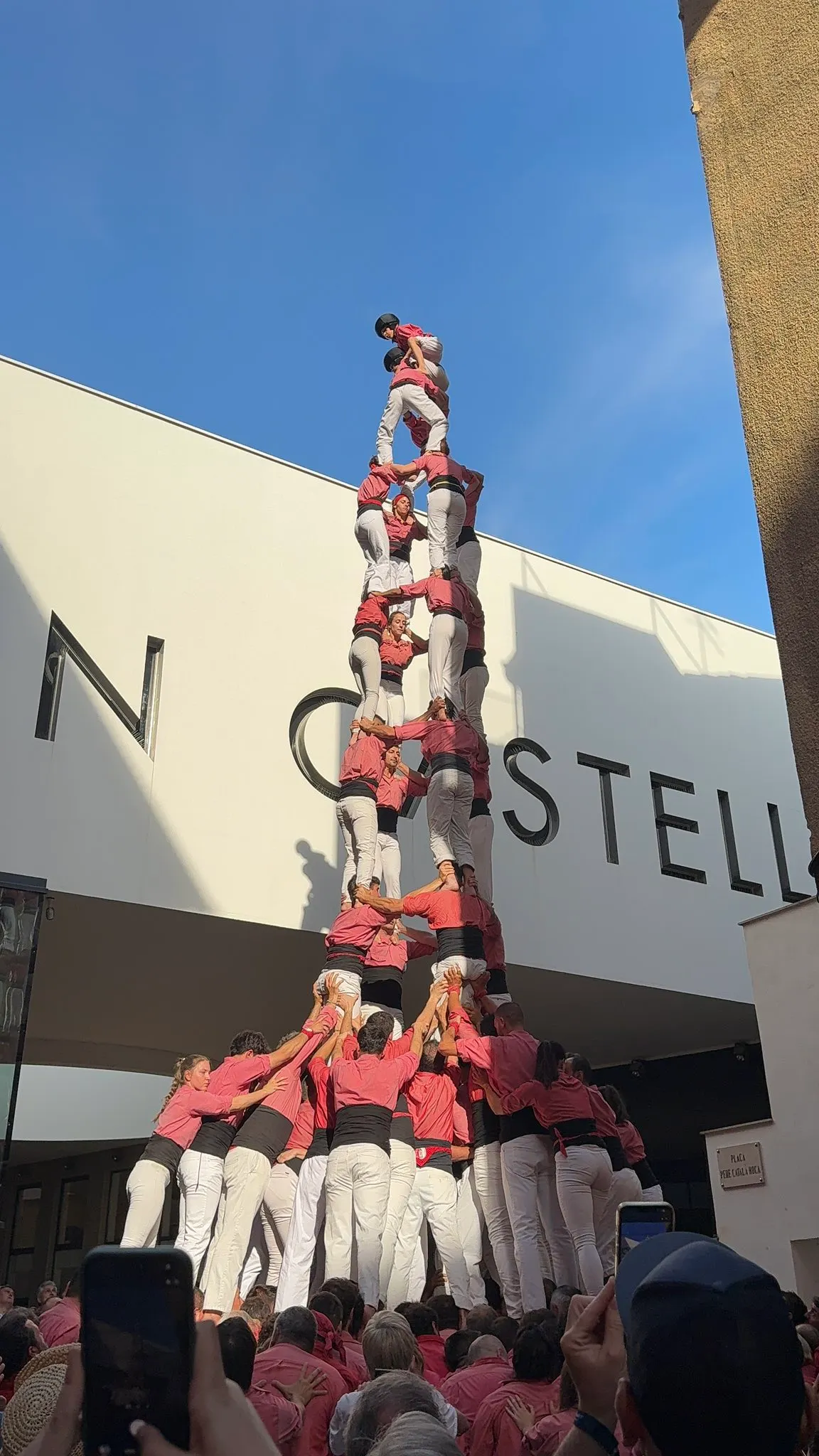 La Colla Vella exhibeix qualitat a la diada del Museu Casteller