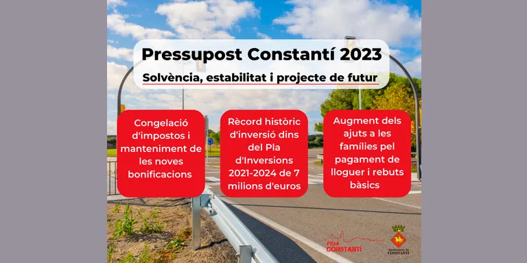 L’Ajuntament de Constantí aprova un pressupost de més de 10 milions d’euros per al 2023