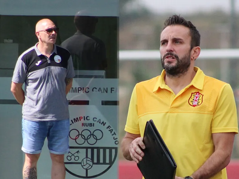 Juan C. Rodríguez i Gabi Bravo miraran de guanyar en el derbi de la ciutat / Fotomuntatge