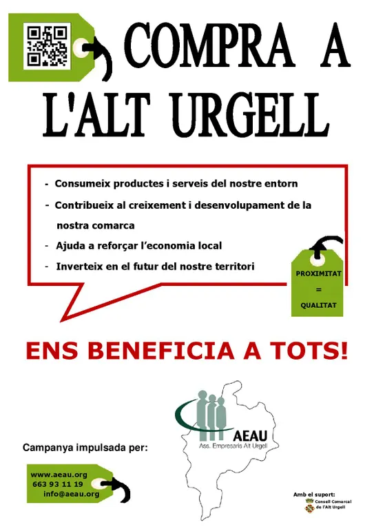L'AEAU enceta la campanya 'Compra a l'Alt Urgell'