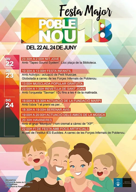 Poblenou està de festa amb l'arribada de Sant Joan