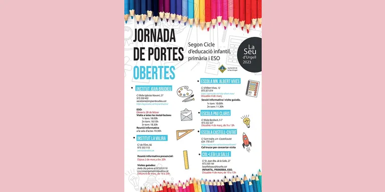 Jornades de portes obertes als centres educatius de la Seu d'Urgell