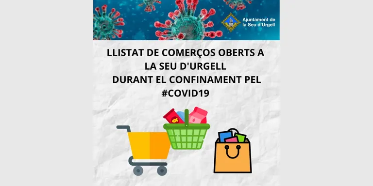 Una quarta part dels comerços locals d'alimentació oberts a la Seu d'Urgell reparteix a domicili arran del coronavirus