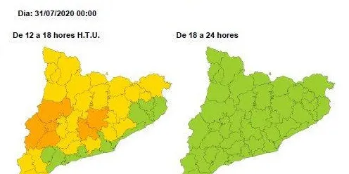 Temperatures disparades durant el dia d'avui a la Plana de Lleida