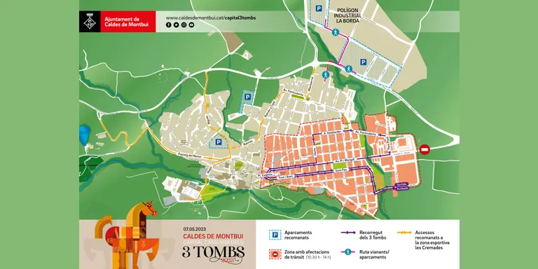 Representants de més de 40 poblacions i 60 carruatges visitaran Caldes a la Trobada Nacional dels Tres Tombs, el 7 de maig