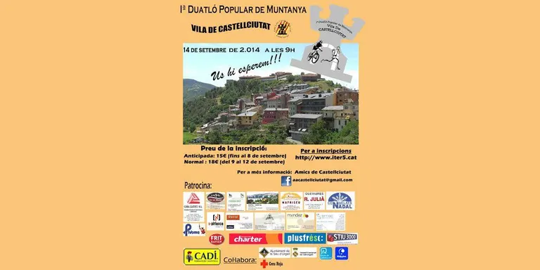 La primera Duatló de Muntanya de Castellciutat se celebrarà el 14 de setembre