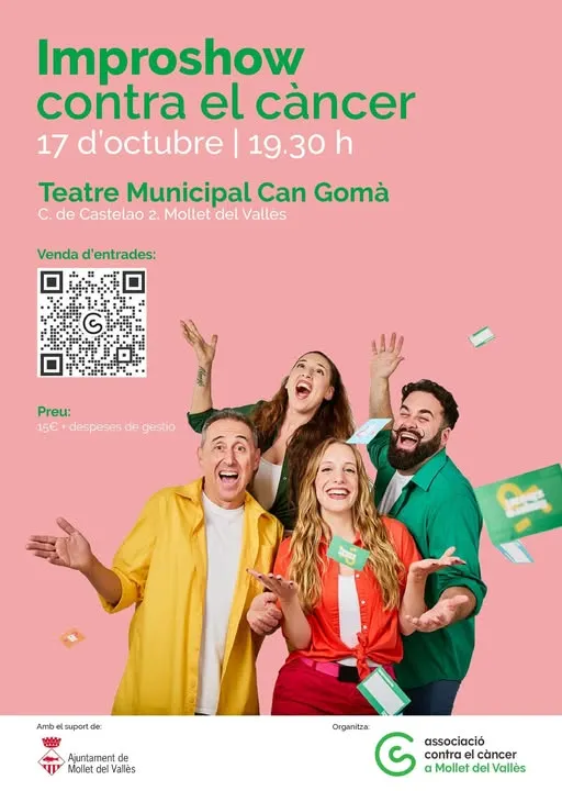 Mollet acollirà l’Improshow solidari contra el càncer de mama