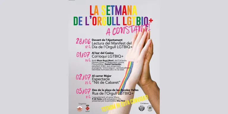 Constantí organitza la Setmana de l’Orgull LGTBIQ+ amb actes diversos