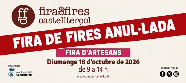 S’anul·la la Fira de Fires de Castellterçol per les previsions meteorològiques desfavorables