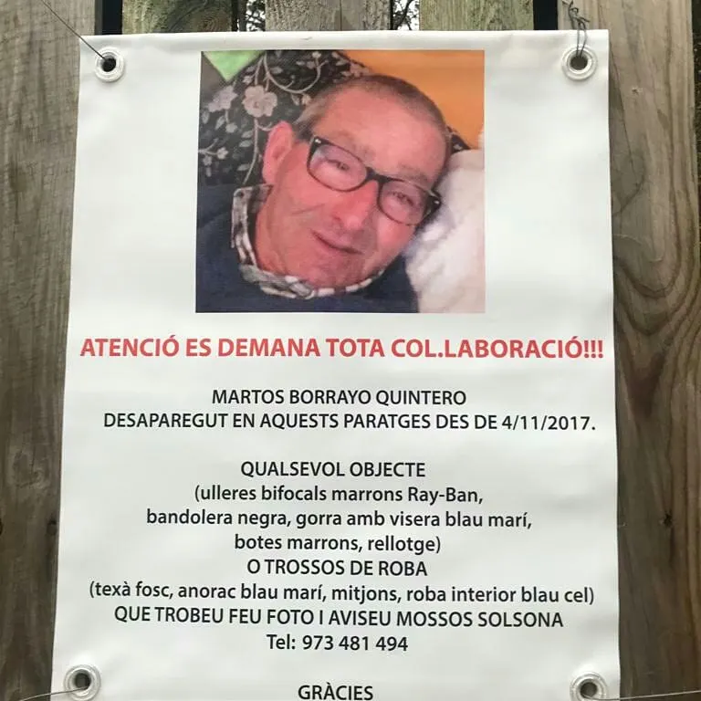 El temporal Glòria fa aparèixer restes humanes a Guixers que podrien ser del boletaire desaparegut el 2017