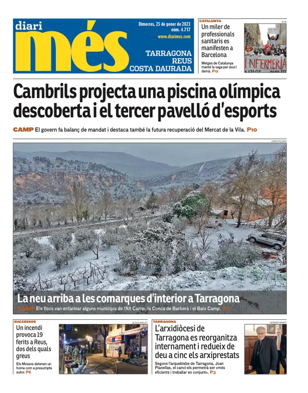 Consulta les portades dels diaris d'aquest 25 de gener