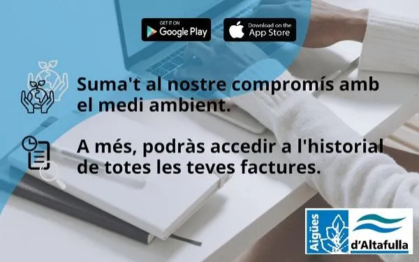 Aigües d'Altafulla impulsa la factura electrònica per reduir l'ús de paper