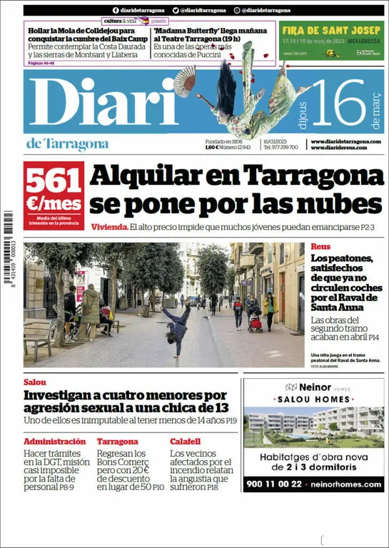 Consulta les portades dels diaris d'aquest 16 de març