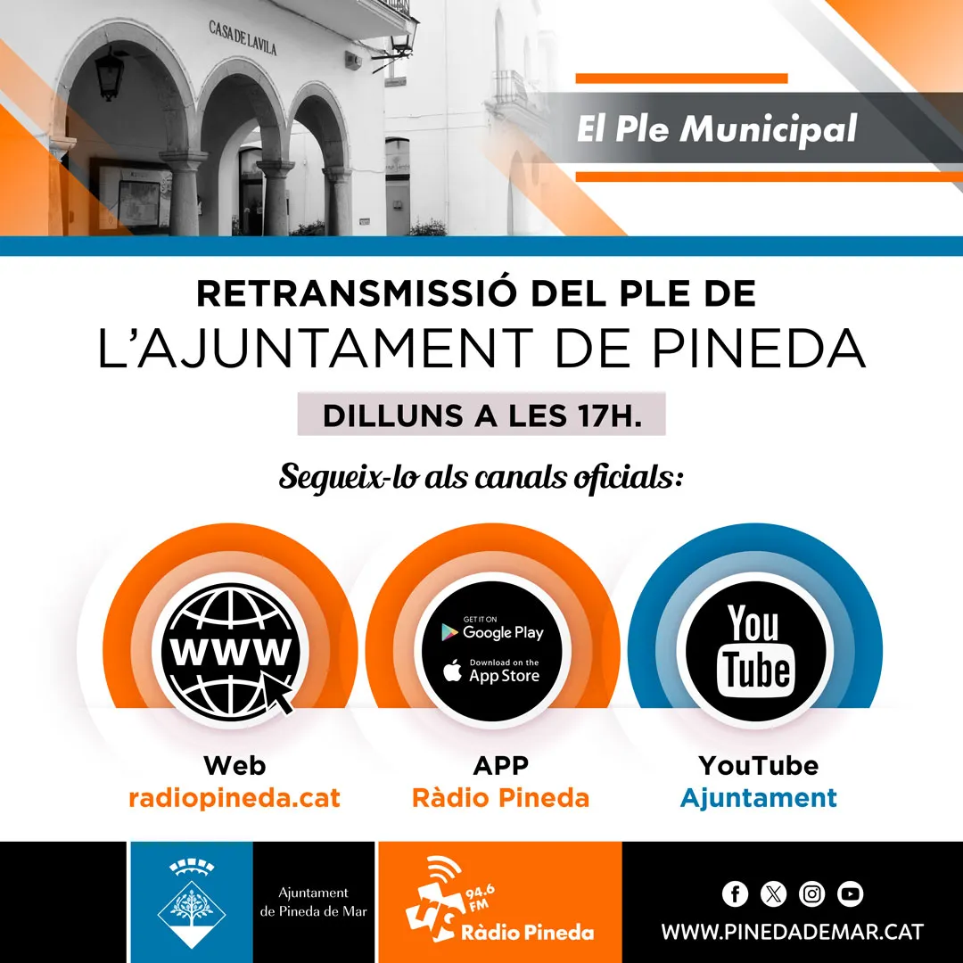 El ple de l'Ajuntament es reuneix aquesta tarda en la sessió corresponent al novembre