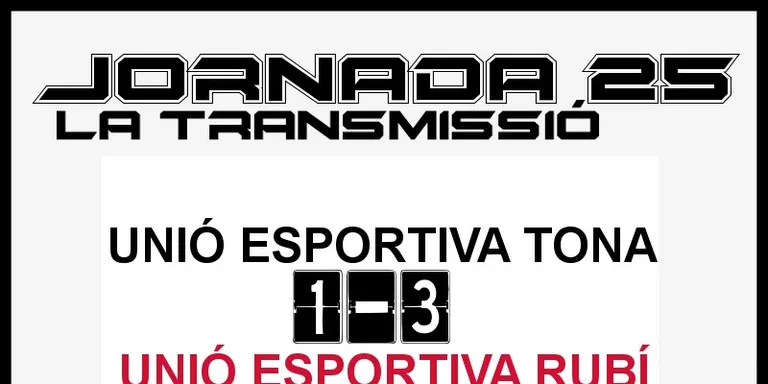 A PEU DE CAMP - JORNADA 25- UE RUBÍ