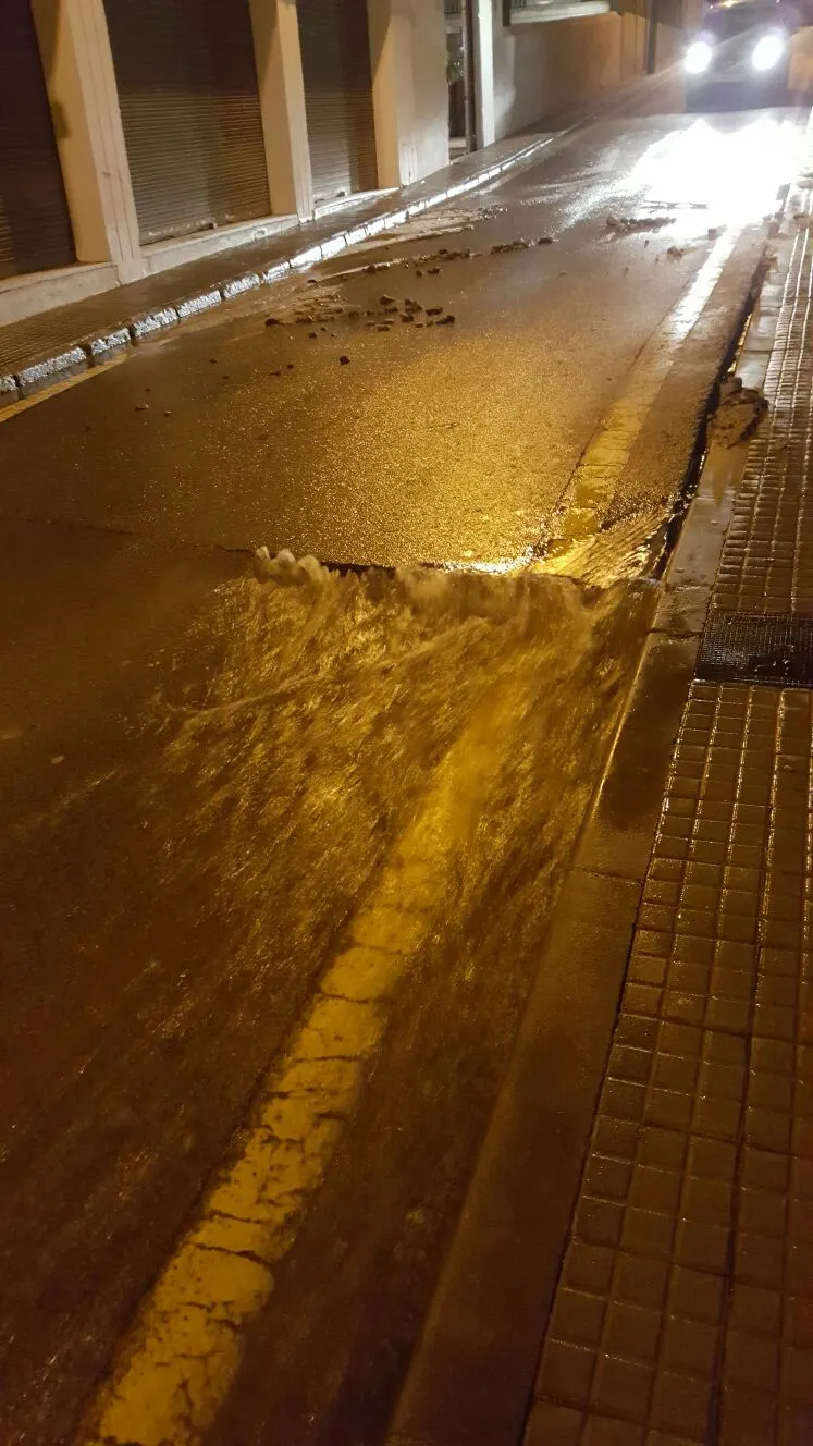 Una avaria a la canonada general d'aigua potable deixa sense servei bona part de Pineda