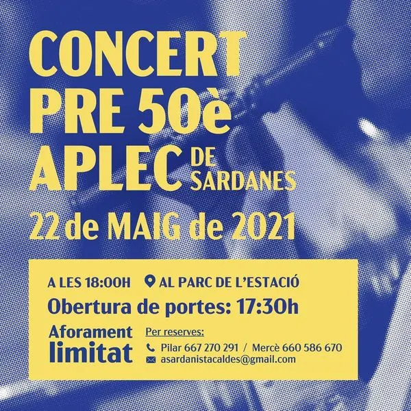 El parc de l’Estació serà l’escenari, demà dissabte del Concert Pre-50è Aplec de Sardanes de Caldes