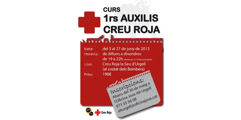 Creu Roja imparteix un curs de primers auxilis a la Seu