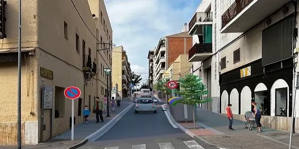 Ja estan en marxa les obres de reforma del carrer Filadors de Torredembarra