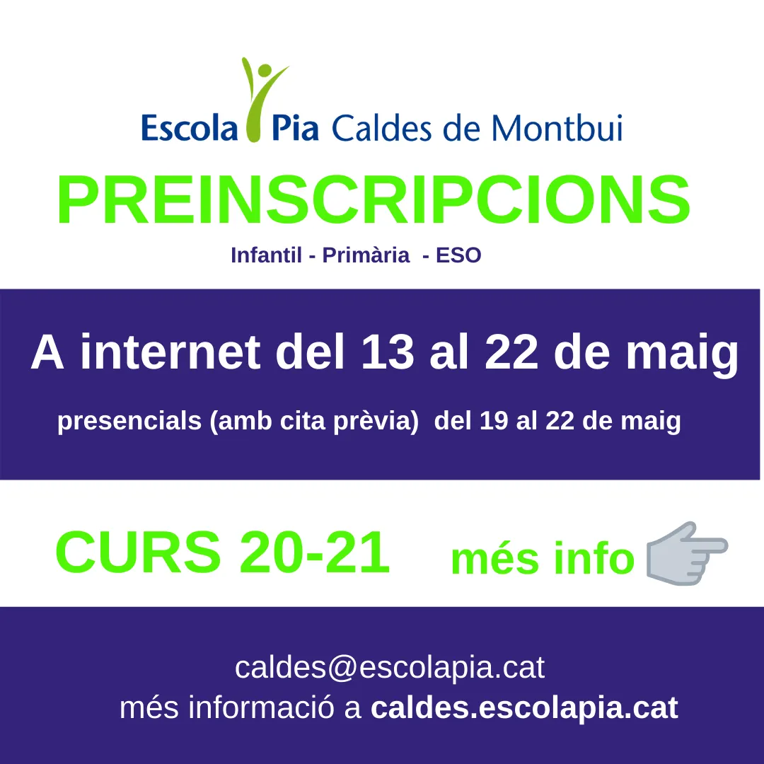 Les escoles i instituts de Caldes adapten les jornades de portes obertes
