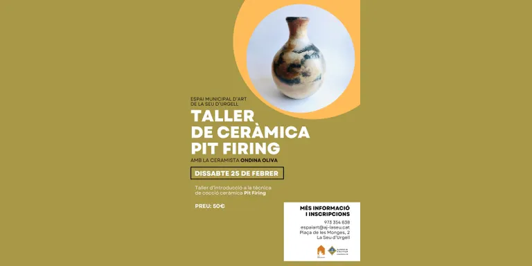 Taller de ceràmica Pit Firing a l’Espai Municipal d’Art de la Seu d’Urgell