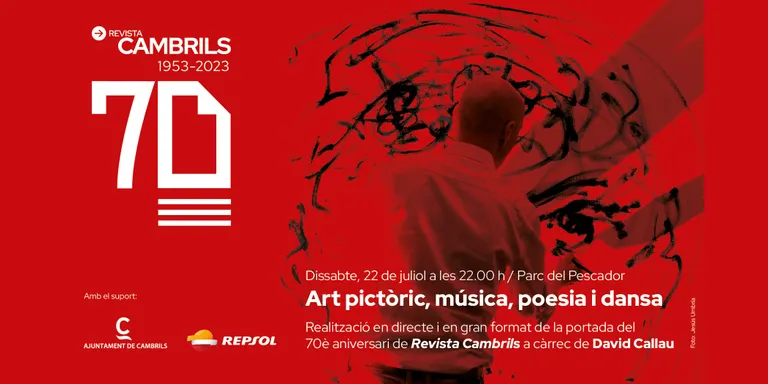 David Callau pintarà la portada de setembre de la Revista Cambrils aquest dissabte al Parc del Pescador