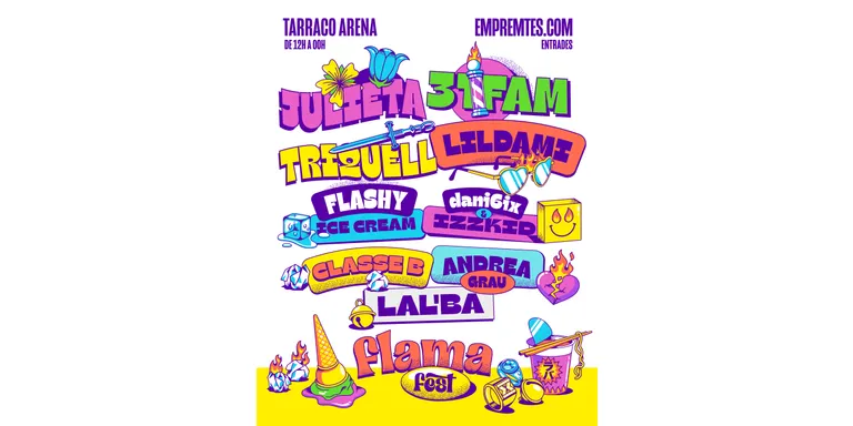 Julieta, 31 FAM, Triquell i Lildami, caps de cartell del Flama Fest a la Tarraco Arena