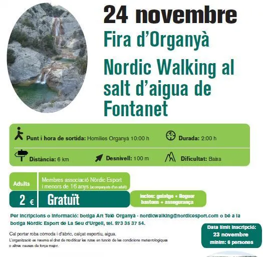 Marxa Nòrdica coincidint amb la Fira d'Organyà