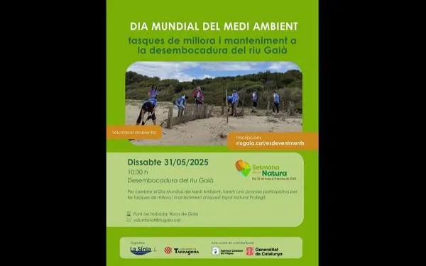 Altafulla celebra el Dia Mundial del Medi Ambient amb una acció de voluntariat a la desembocadura del Gaià