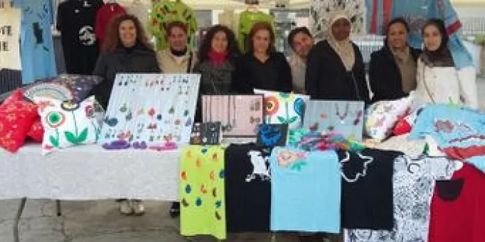 Els alumnes del “Taller Crea’t i Activa’t” han posat avui a la venda els treballs