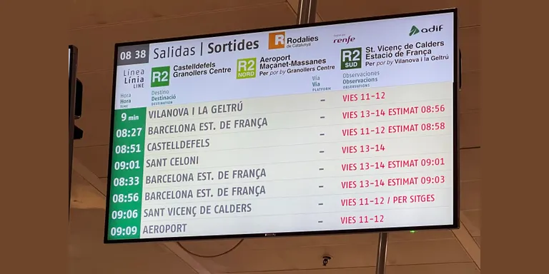 Jornada complicada aquest divendres als serveis ferroviaris