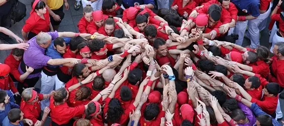 Els Castellers de l'Alt Maresme actuen a Andorra la Vella