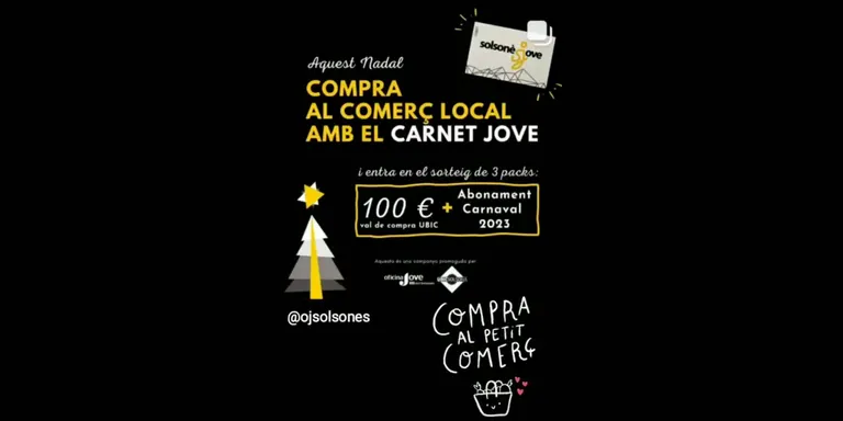 L'Oficina Jove i la UBIC premien les compres nadalenques al comerç local amb el carnet jove
