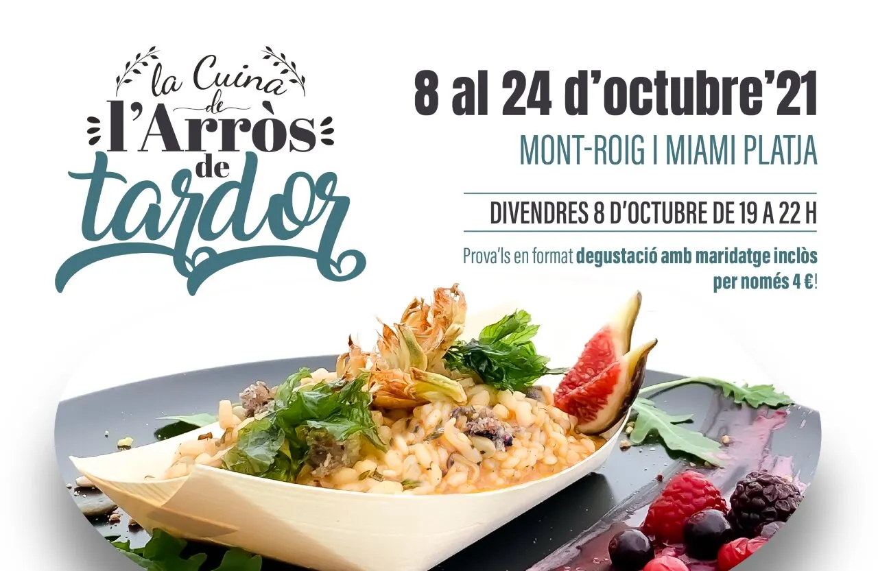 Mont-roig i Miami Platja organitzen les cinquenes Jornades Gastronòmiques de la cuina de l’arròs