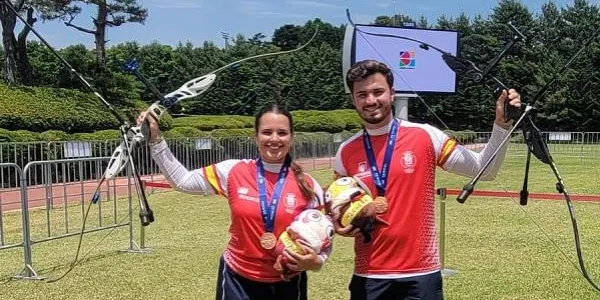 Elia Canales obté el bronze en equips mixts en la segona prova de la Copa del Món de Tir amb Arc a Yecheon