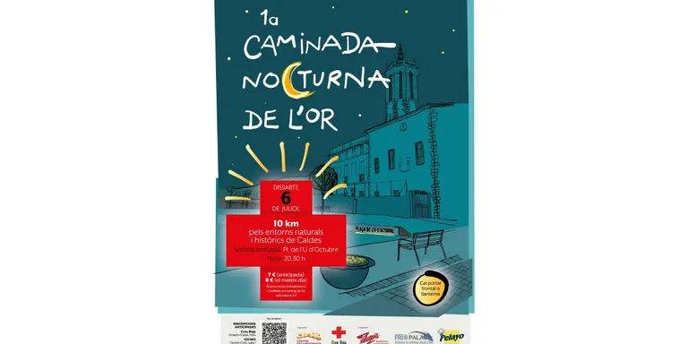 Creu Roja proposa caminar pels entorns de Caldes i guanyar la loteria mentre es col·labora amb l'entitat. Arriba la Caminada Nocturna de l'Or.