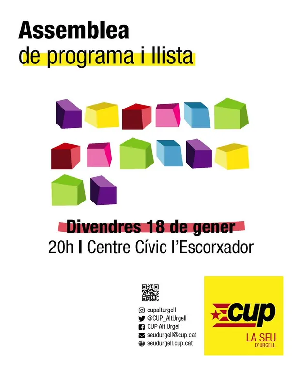 La CUP presenta el programa i la proposta de llista per a les eleccions municipals de la Seu