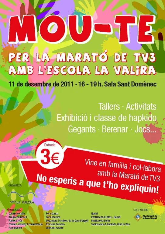 L'AMPA de l'escola La Valira se suma a la Marató de TV3