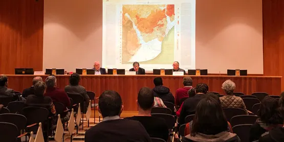 Presentació del facsímil del primer full del mapa geològic i topogràfic de la província de Barcelona