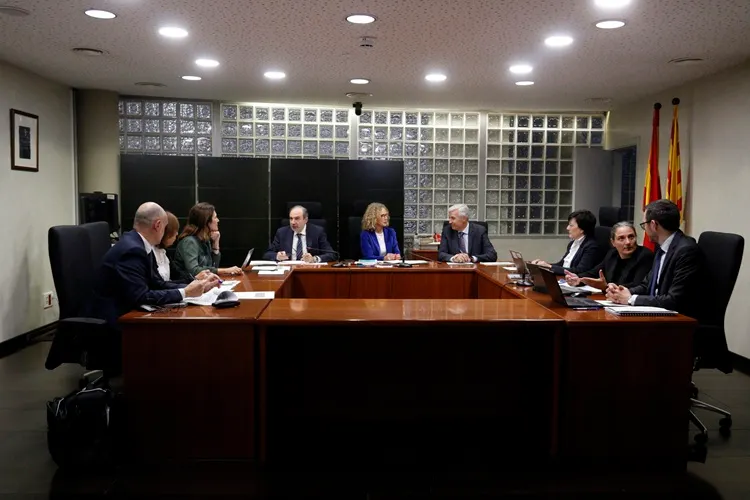 Durant la roda de premsa / Foto: Roger Segura
