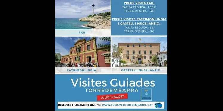 Tornen les visites guiades d’estiu al Castell i nucli antic i al patrimoni indià de Torredembarra