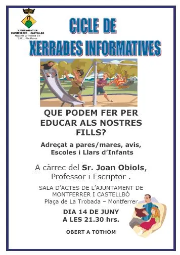 Xerrada a Montferrer i Castellbò sobre l'educació dels fills