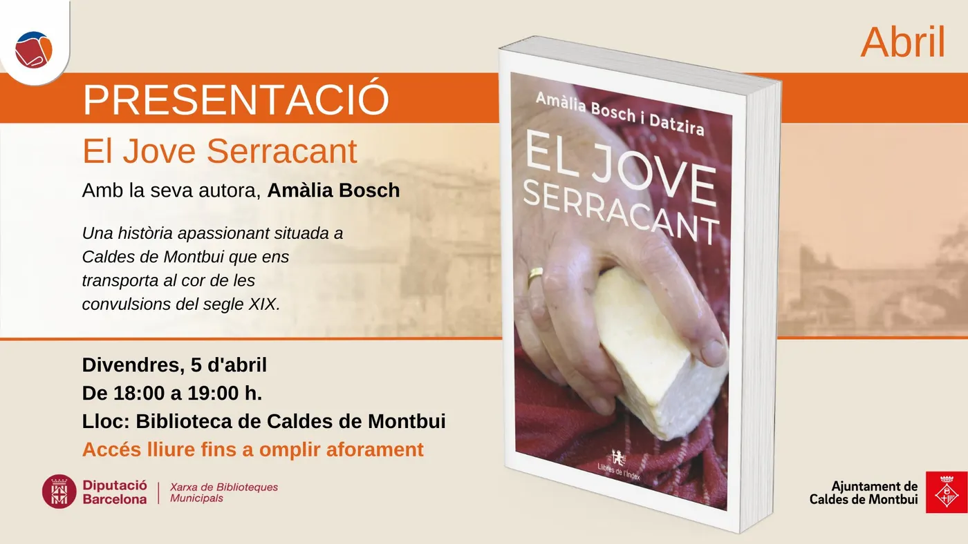 Amàlia Bosch presenta “El jove Serracant” una novel•la que relata la vida del fundador de l’Ateneu
